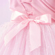 Dance Oriental Dance Clothes Children's Girls Spring and Summer Short-Sleeve Ballet Dress Girls Toddler Chinese Dance Dance Clothes Girls Practice Clothes Pink (Short Sleeve) 130 (Height 120-130 cm)
