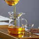 Mesni glass fair cup with tea drain set, male cup Kung Fu tea set, tea ceremony accessories, tea strainer, tea sea tea divider, fair cup 370ml