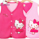 Hello Kitty children's vest girls vest spring and autumn thin cotton baby inner wear little girl outer vest vest KT02D12022 pink 130cm