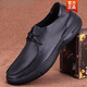 Katile Crocodile Fashion Marque en cuir authentique Chaussures en cuir masculines Cower Cow Hide Soft Sole Business Casual Le cuir Toe Couche Cowhide Black 9912 38