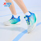 XTEP (XTEP) Children's Hydrogen Wind 5.0 Small Mark Multi-Color Breathable Knob Button Light Running Shoes Sail White/Prussian Blue 35