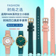 Zhuo Lei está adaptado a Coach Park Small Green Watch 14503534/3894 Women Smitch de cuero de tamaño pequeño Correa Oliva sin hebilla Ancho: 12 mm