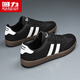 Zapatos para hombres Warrior Autumn Autumn Breathable informal Sports Shoes Retro Shoe Retro Forrest Gump Shoes 0053 Blanco y negro 41