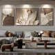 
Meiyou Chunshilai runs simple modern living room sofa background wall decoration painting light luxury high-end triptych feather hanging painting JD13795 left and right 30*40 middle 60*40 crystal porcelain aluminum alloy black frame