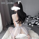性感睡衣情趣内衣女极度诱惑露阴免脱jk制服情趣丝袜套装丁字裤变态露乳开档洞房夫妻刺激sm角色扮演大码 9756芭蕾舞蹈裙灰色均码