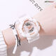 Park RI Watch Schüler Junior High School weiblich Ins Stil Internet Berühmtheit Einfache elektronische Uhr Harajuku Sport frisch 918 692-32 Pink Gold Watch + Batterie