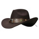 Kaban Western Cowboyhut Männer und Frauen großer Kopfkreis 60 cm Sommer Outdoor Wanderhut Retro großer Top-Hut-Kaffee großer Hut 61 cm geeignet für Big Head Circle 59-62 cm