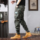 Berühmte Sommer-Tarnung Overalls für Männer losen Krawatten Casual Hosen für Männer Stretch Sport Multi-Tocket Harem Hosen Kamel 28 [90-110jin [Jin gleich 0,5 kg]]]