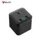 BULL Fast Charging Rubik's Cube Socket USB Socket/Plug Strip/Plug Strip/New National Standard Wiring Socket C Port 20W Fast Charging Wireless Black-UU220WH