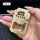 Zorro Zorro mecha transparent compartment kerosene windproof lighter classic rocker Torrance semi-automatic ignition cool advanced gold brushed (three bottles of colored kerosene gift box)