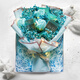 Ins Douyin same style Douyin creative gift men's tea bouquet for boyfriend practical birthday gift full of stars finished long-distance relationship gift box + handbag. Blue. Type A