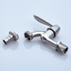 Submarine washing machine faucet single cold top faucet snap fitting brass chrome-plated wall-type water nozzle 4 points Extended washing machine water nozzle L702X
