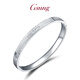 GsunG Platinum Bracelet Women's PT950 New Cat's Eye Craft Bracelet Platinum Men's and Women's Laser Sectioned Concubine Bracelet Customized Gold Special Shot Single shot is invalid and will not be shipped