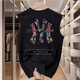 MLBNICE VIET DE COTON PUR PURS HLBNICE pour la marque de chemise sans manches minces de mode American Men's Men's Men's Summer Slim Slim Sleeved Vest Round Top Black XL 120-135Jin [Jin est égal à 0,5 kg]