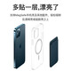 炫戴适用苹果手机15promax皮套magSafe磁吸卡包iphone14/13Pro皮革手机套PLUS手机壳充电配件背贴卡套 MagSafe磁吸卡包皮套-海靛蓝