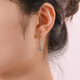 Yuanshengfu's new PT950 high-quality hollow ball platinum earrings, fashionable and versatile platinum earrings, ear hooks 2.42g