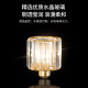 NVC dining chandelier, modern and simple bar table lamp, light luxury crystal, fashionable and creative dining chandelier E27 lamp holder without light source
