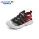 Skechers Skechers children's toe sandals boys' shoes summer lightweight non-slip boys' big head beach shoes 406511L black/red/BKRD 32