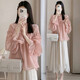 Geman Maternity Dress Summer Shirt Shirt Fashion Doternity Comse Модное летняя маленькая материнская юбка розовая топ + юбка XL 120-140Jin [Jin равняется 0,5 кг]