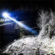 LED-Scheinwerfer, starke leichte, ultra-bricht montierte Taschenlampe im Freien im Haushalt im Freien Langzeitladefischen kleiner Xenon-Mine-Lampe Puliang 3800V Akkulaufzeit von 3888 Stunden