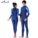 DIVE\x26SAIL wetsuit couple quick-drying sun protection clothing long-sleeved one-piece swimsuit snorkeling surfing jellyfish clothing 715MD men's hooded style S