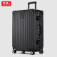 Nanjiren Trolley Case Aluminum Frame Suitcase Men's and Women's Size Capacity 24 Boarding Suitcase 26 Universal Wheel Password Leather Case 20 Right Angle Aluminum Frame Style - Black 26 Inch