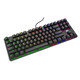 HP (HP) mechanical keyboard K10G mechanical keyboard USB cable e-sports keyboard e-sports Internet cafe chicken keyboard metal panel mixed color backlight area mixed light tea shaft