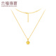 Luk Fu Bijoux Gold Flower Gold Collier Set Chain Gift GjgTBN0009 3,68 grammes (y compris le coût de la main-d'œuvre 690 yuans)