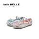 Belle (Belle) Elsa style Mary Jane shoes mall same style butterfly pumps A6090A85 blue 28