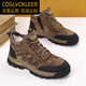 
CDGLVCK/LEER light luxury brand winter men's genuine leather wool cotton shoes warm plus velvet thickened fur integrated Northeast large cotton shoes men black 3889 42