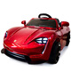 AiTong children's electric car 4-wheel toy car with remote control 1-3-4 years old can sit on and swing children's car birthday gift timekeeping flagship powder four-wheel drive 12V large battery leather seat