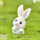 Micro-landscape resin small rabbit ornaments Mini animal bonsai succulent decoration cute desktop ornaments House