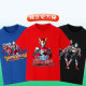 Ultraman Clothes Ultraman Boys Pure Cotton Short Sleeve T-shirt Medium Large Children Loose Casual Children's Clothes Children's Galaxy Summer 1047 Blue-Short Sleeve 140 Suggestions (50-60Jin [Jin equals 0.5 kg])
