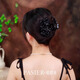 
Plasia Louise Hairpins for Women 2025 New High-end Paris Princess Clip Light Luxury Bow Dish Hair Shark Clip Headdress [Star Butterfly] Black 8cm Gift Box Pack