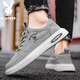 Playboy (Playboy) zapatos para hombres 2025 zapatos de lona de verano zapatos de moda zapatos casuales transpirables para hombres gris 41