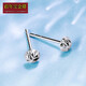 Centenary Baojinxiang Platinum PT950 Earrings Turned Mushroom Earrings Platinum Ear Hooks Platinum Earrings Decorated Women's Earrings Women's Earrings (Small Size) Approximately 1.0-1.2 Grams