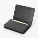 Ehrenmann Cowide Visitenkartenkartenbeutel echtes Leder -Männer mit großer Kapazität Visitenkarteninhaber Frauenlizenz -Lizenz -Bag -Karten -Kartentasche 99 Black Large Card Slot