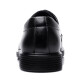 Strongman JD12602 Simples y livianos negocios de cuero formal de cuero de cuero negro 42
