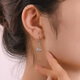 Yuanshengfu's new PT950 high-quality hollow ball platinum earrings, fashionable and versatile platinum earrings, ear hooks 2.42g