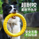 Bingya Dog Toy Large Dog Ring Frisbee Border Collie Sound Pulling Ring Molar Teeth Resistant Bite-Relieving Boredom Artifact Pet Toy Launching Frisbee 21cm