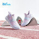 361 children's shoes, children's sports shoes, one foot, 25 summer boys and girls, and they can easily wear and lace-free running shoes, purple 35
