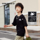 Converse匡威儿童装男童夏季新款中大童女童休闲T恤CNVN-TE-F723 正黑色 90 /52 【建议身高86-92cm】
