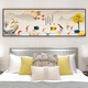 Xu Ling's bedroom bedside painting stickers self-adhesive decoration painting Hotel hotel B&B living room sofa background wallpaper wallpaper wall Ye Jiada-TH-1396 No. 4: width 150cmx height 50cm Print border