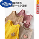 Disney baby overalls autumn and winter plus velvet infant jumpsuit 0 to 3 years old children's casual cute baby corduroy pants khaki (spring and autumn) 90
