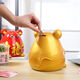 Kuiying (kuiying) zodiac rat piggy bank only enters but not leaves, can be taken with large capacity home children's gift cute piggy bank ornaments golden small (not desirable) 19*19*20cm