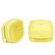 SLPC dog bath brush pet dog bath massage brush bath soft brush can be filled with shower gel bath brush combing brush new yellow soft bristle brush