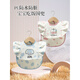 Baby essen Lätzchen PU Material wasserdichte und schmutzige Kinder Lätzchen Baby Cover Kindergarten Kinder ergänzender Reisbeutel yt-pu Latz [kleiner Dinosaurier + kleine gelbe Ente] Einen Größe (empfohlen 0-5 Jahre alt)