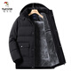 Woodpecker (TUCANO) middle-aged and elderly men's cotton-padded jackets, men's winter coats with velvet and thickening, autumn and winter grandpa's down-padded jackets, elderly cotton-padded jackets 888 sleeves with velvet - black M Recommended weight 85 - Jin Jin equals 0.5 kg