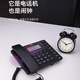 Deli (deli) battery-free landline telephone multi-functional business office hotel home wired telephone incoming and outgoing call inquiries can receive extensions [Fashion Model] 13567 Business Black