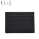 ELLEHOMME men's business fashion card holder ultra-thin mini card holder multi-card slot cowhide bank card holder card holder ED786504040 black